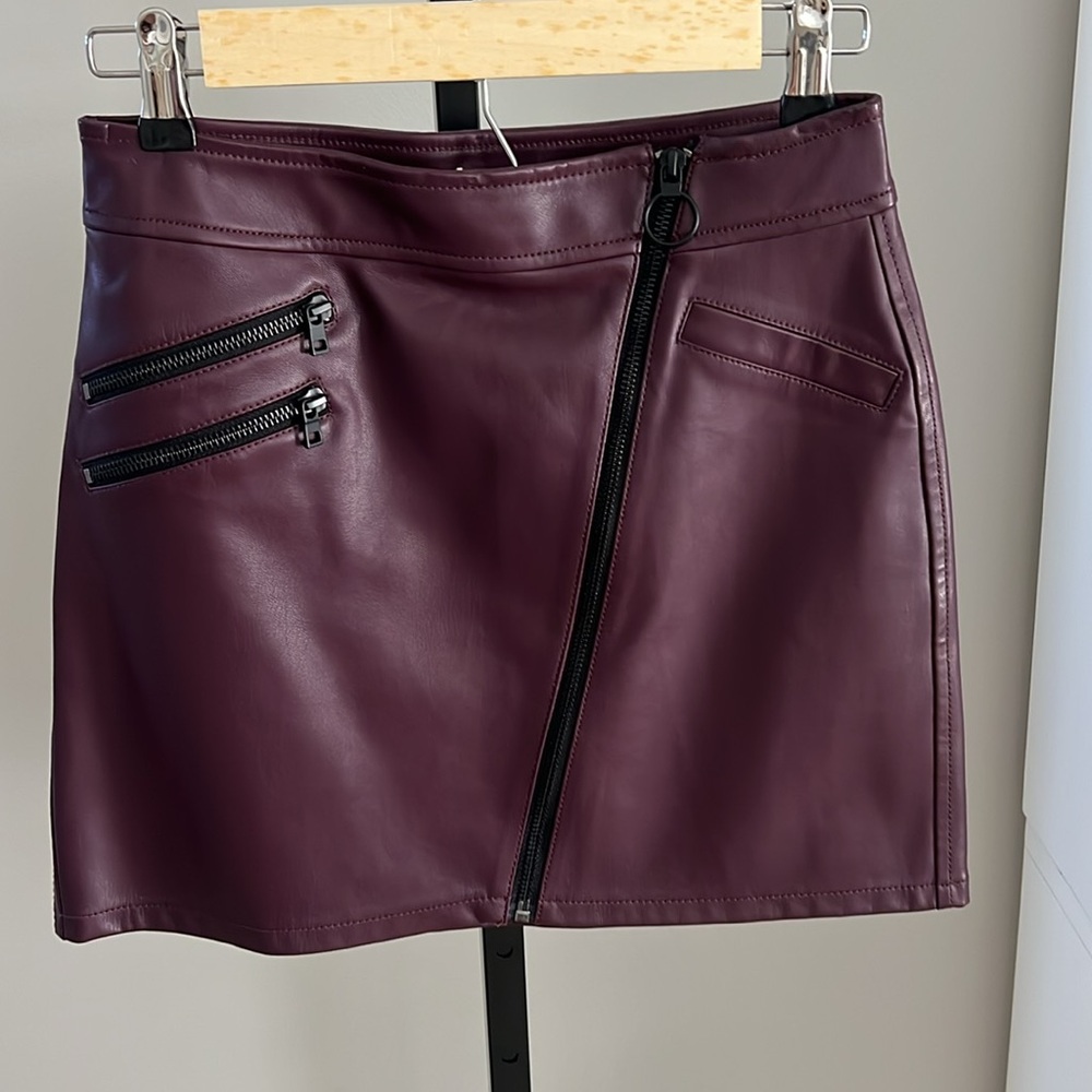 Express Purple Zippered Women's Skirt